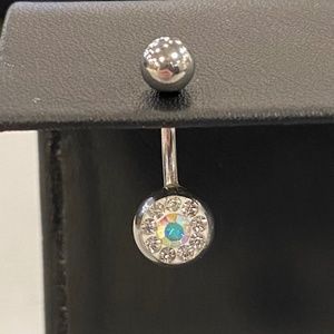 Iridescent Jewel Belly Button Ring